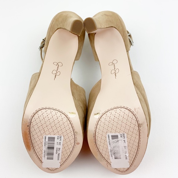 Jessica Simpson Sand Suede BRIYA Platform Heels - Picture 6 of 8